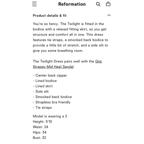 Reformation Twilight Dress - Picture 7 of 15